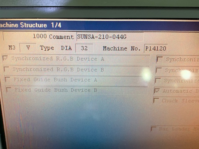 1-1/4 , CITIZEN M32V, 2004, 10-axis, Gang & Turret Y-axis, Bar Loader