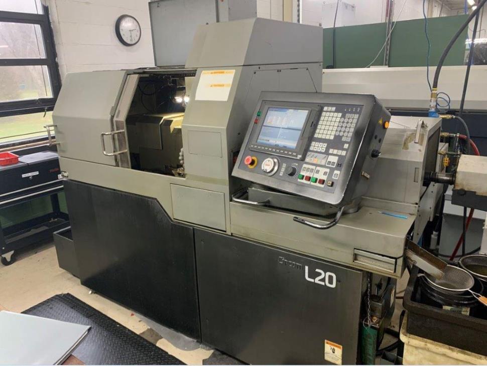3/4 Citizen L20VIII (7M8), 2007, 10 Live, C-axis, sub spindle, parts conveyor