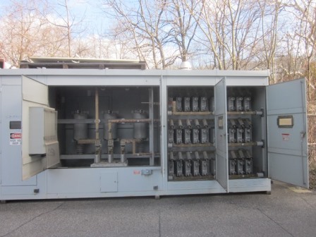 9000 KVAR, COOPER, 12470 V, CAPACITOR BANK, FUSED, 30 X 300 KVAR, OUTDOOR HOUSED