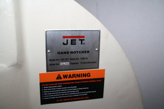 JET NH-16 TON BENCH CORNER NOTCH