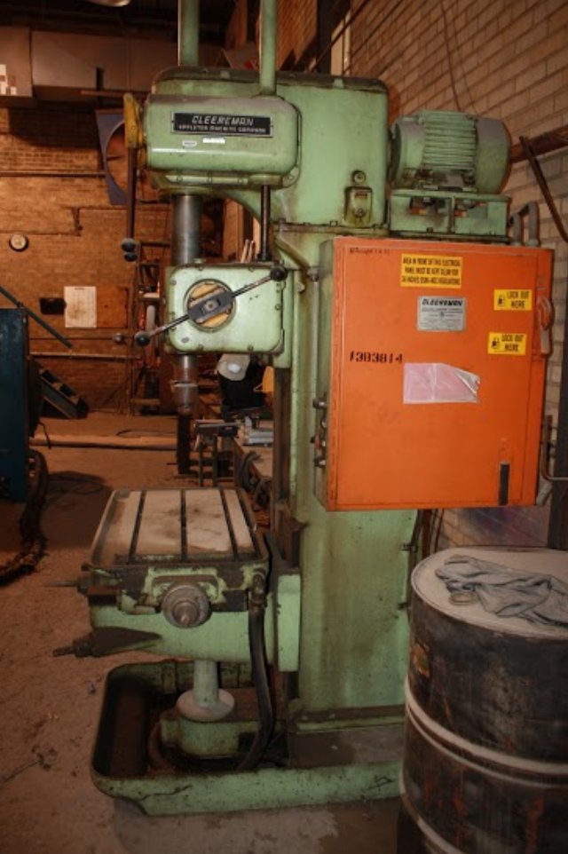 30 CLEEREMAN DRILL PRESS WITH X Y TABLE