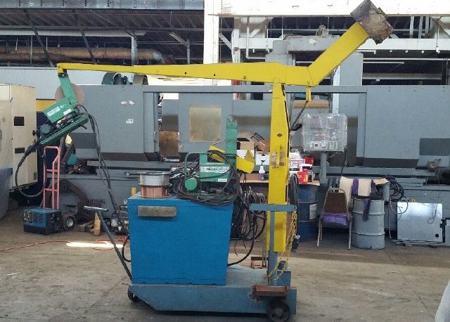 400 Amp, LINDE V1-400 MIG WELDER, MIG-35HD WIRE FEEDER & 200 CAP BOOM