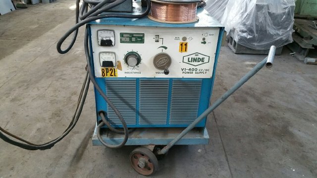 400 Amp, LINDE V1-400 MIG WELDER, MIG-35HD WIRE FEEDER & 200 CAP BOOM