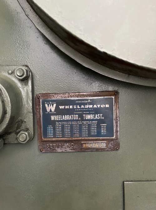 WHEELABRATOR MB300? TUMBLAST 42 X 27 DOOR