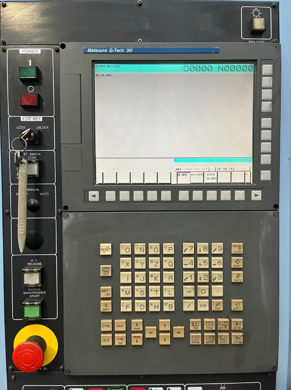 41 X, 36 Y, 38 Z MATSUURA H PLUS-630 CNC HMC W/G-TECH 30i 2007