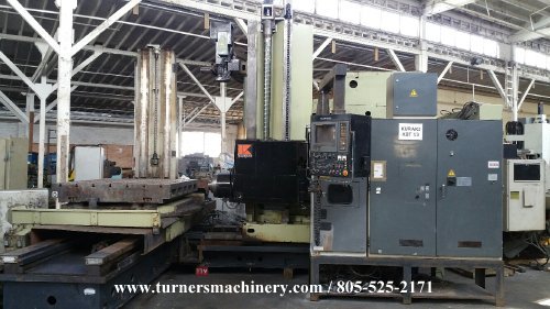 5 KURAKI KBT-13DXA CNC HORZ. BORING & MILLING WITH FANUC 15M CNC CONTROL
