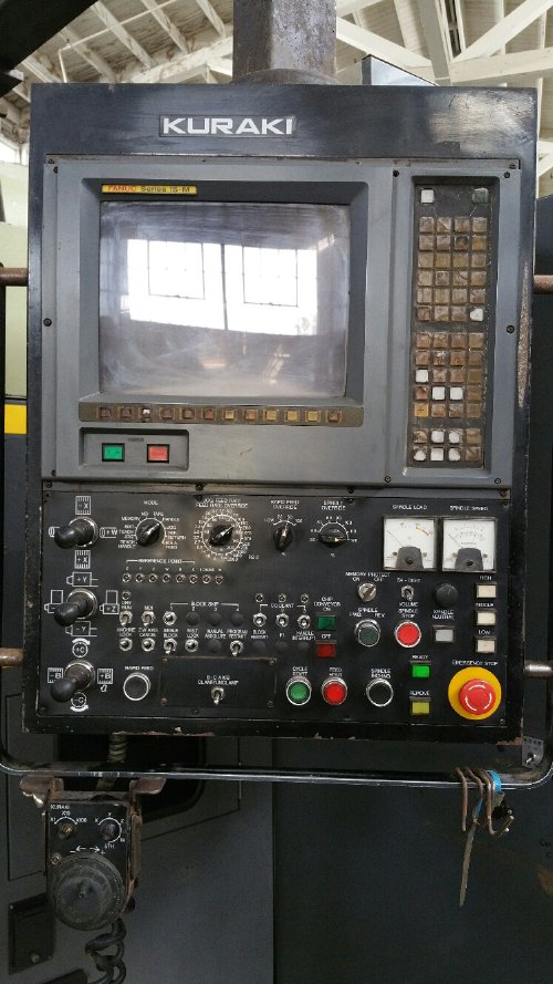 5 KURAKI KBT-13DXA CNC HORZ. BORING & MILLING WITH FANUC 15M CNC CONTROL