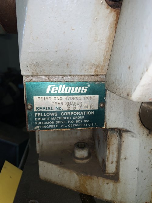 FELLOWS FS-180 GEAR SHAPER, FELLOWS CONTROL