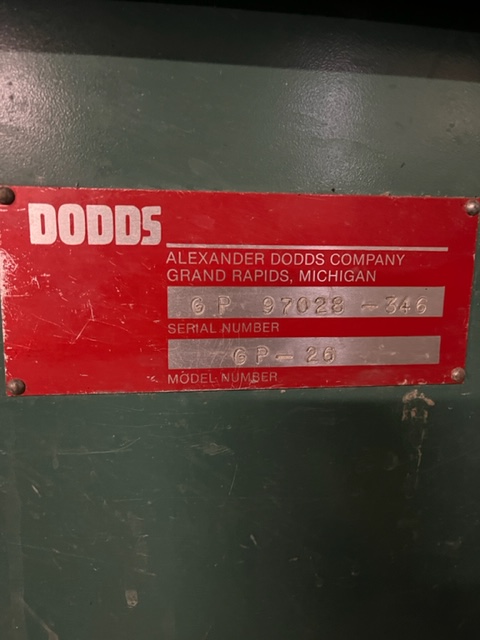 DODDS GP-26 DOVETAIL DRAWER GLUER