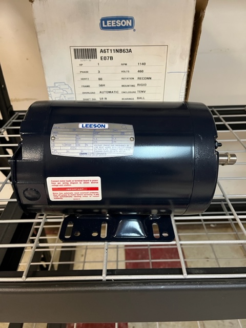 1 HP LEESON 1140 RPM 56H 1 HP MOTOR 117077.00