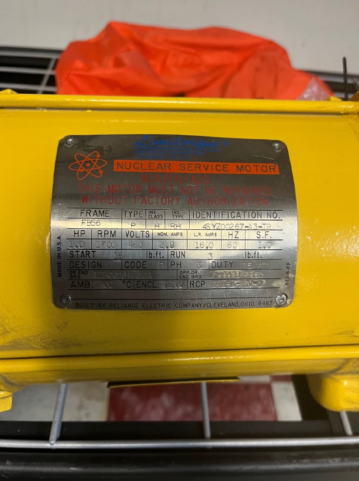 1HP LIMITORQUE MOTORS 1700RPM 2.8A 460V 3PHASE