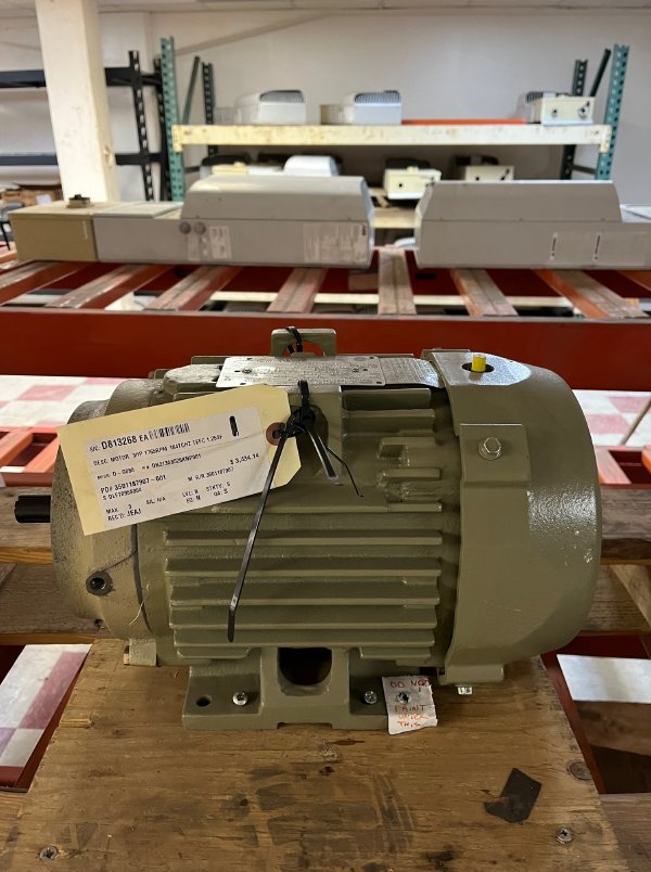 3 HP 1765 RPM GE KS TEFC, 230/460 VOLTS