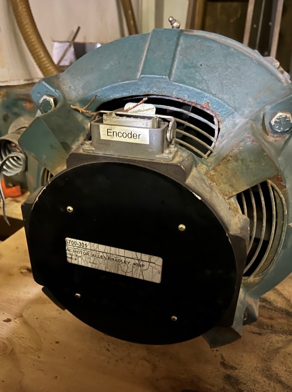 40HP ALLEN BRADLY MOTOR, CONTROL BOX AND GEARBOX FOR DOPPELMAYR SKI LIFT