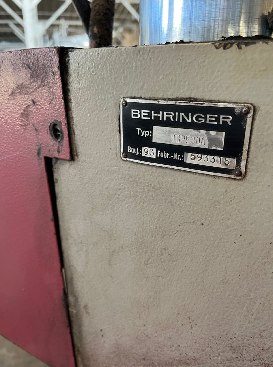 20 x 20 , BEHRINGER HBP530A TWIN COLUMN AUTOMATIC HORIZONTAL BAND SAW
