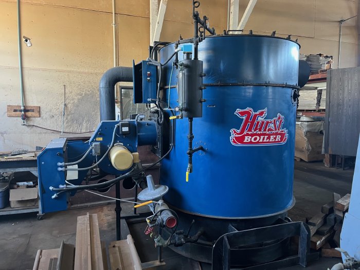 2022 HURST VIX-G-150-150 HIGH PRESSURE STEAM BOILER 150 PSI