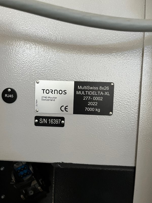TORNOS MULTISWISS 8X26 2022 (APPROX. 6HR USE)