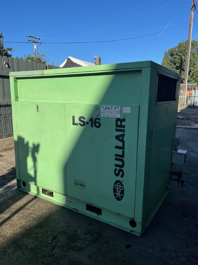 75HP SULLAIR LS16-75HP ROTARY SCREW AIR COMPRESSOR