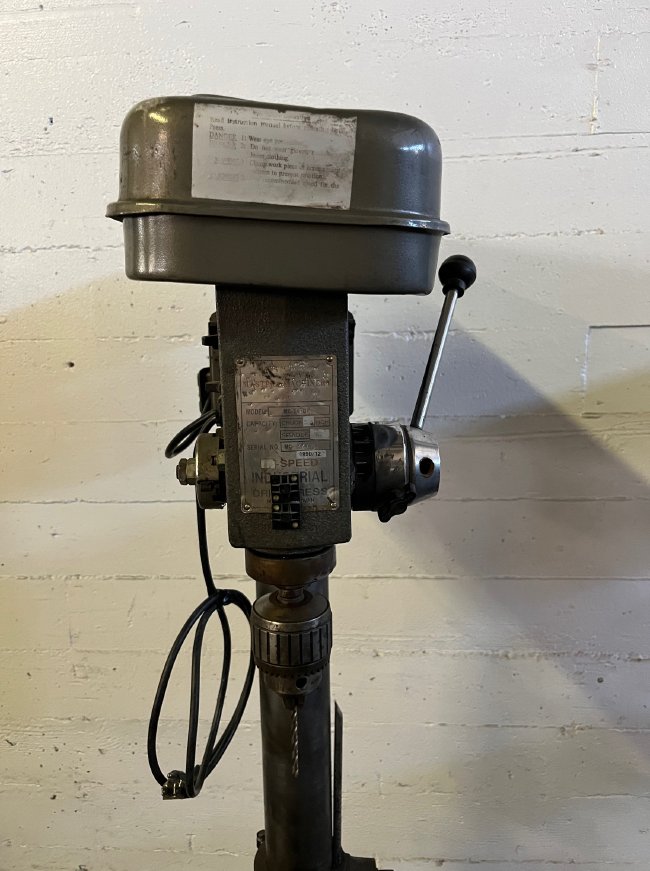 MASTER MACHINERY MC-14FDP 5/8 CHUCK 12-SPEED INDUSTRIAL DRILL PRESS