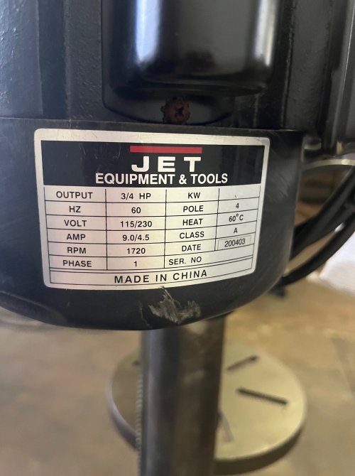 JET JDP-17MF 16-1/2 FLOOR MOUNT DRILL PRESS